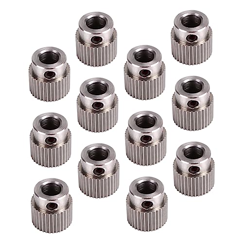 Mobestech 15pcs Stainless Steel Extruder Gears with 36 Teeth, No Corrosion Feeding Wheels Compatible with Most Standard 