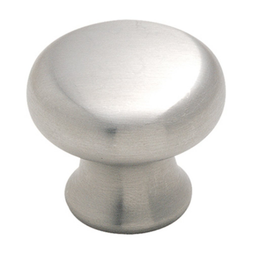 Amerock | Cabinet Knob | Stainless Steel | 1-1/4 inch (32 mm) Diameter | Stainless Steel | 1 Pack | Drawer Knob | Cabinet Hardware
