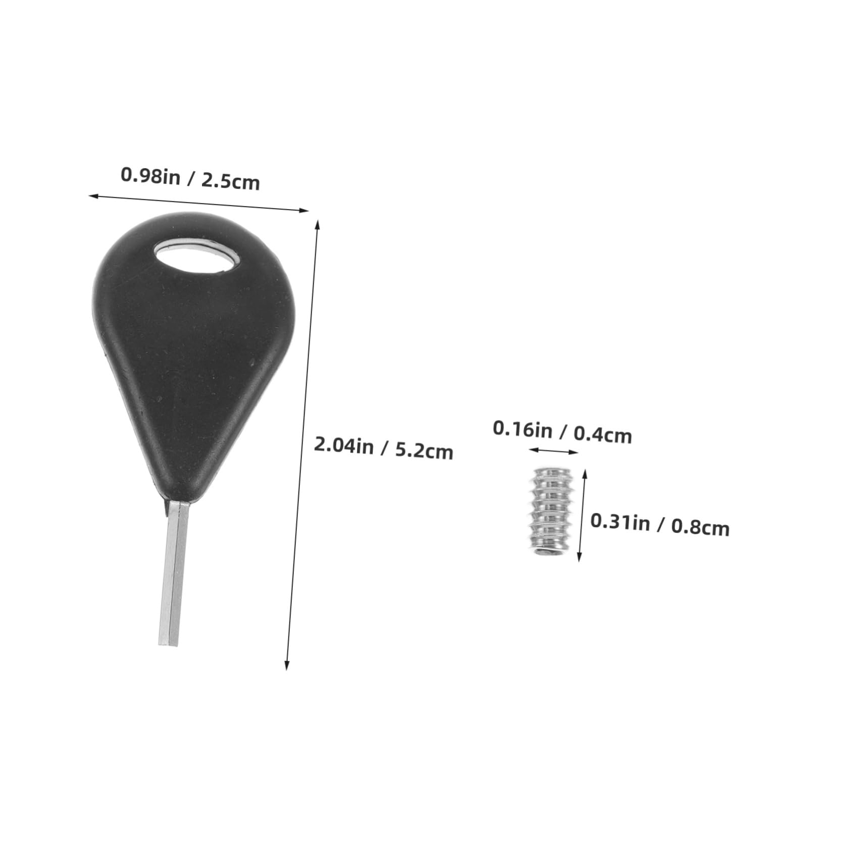 BELLIFFY 1 Set Surfboard Tool Portable and Lightweight Surf Fin Screw Remover for Easy Adjustments Durable Construction with Screws and Wrench for Surfboard Maintenance