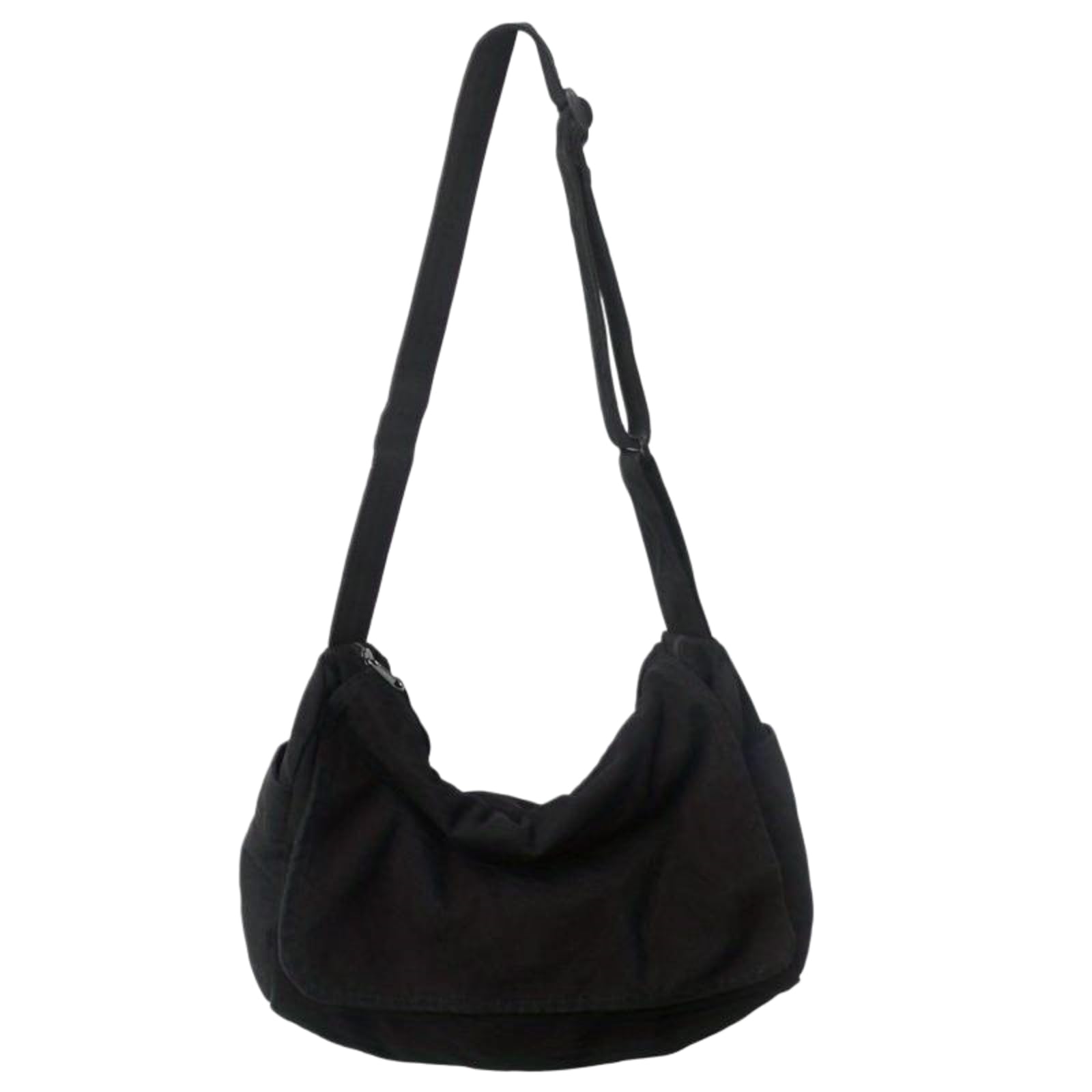 Bolso de mano mensajero en lienzo verde de alta resistencia y diseño casual con solapa