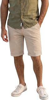 Men's Slim Fit Cotton Blend Solid Casual Shorts with Stretch