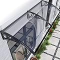 Awnings for Doors, Polycarbonate Awning Door Awning, Door Canopy Awning Rain Shelter Window Awnings Exterior, for Rain Shutter, Snow and Uv Protection, Hollow Sheet 24×48in/60×120cm Transparent