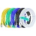 Maximm Ethernet Cable Cat6 Snagless - 4 Feet - Multi-Color - [5 Pack] - Pure Copper - UL Listed - Cable Ties Included