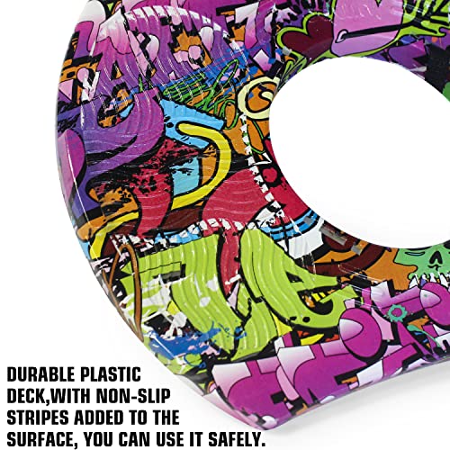 Monleelnom Pogo Ball With Handles The Handles Are Adjustable Equipped With An Air Pump Suitable For Children And Adults Used To Exercise Balance Ability Maximum Load-Bearing 200Lb（Purple） #TOP1