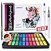 Price comparison product image int!rend Watercolour paint set | Watercolour paint box consisting of 36 water paints, 1 brush, 2 water brushes, 15 watercolour paper and a pencil - Painting Box for beginners and professionals