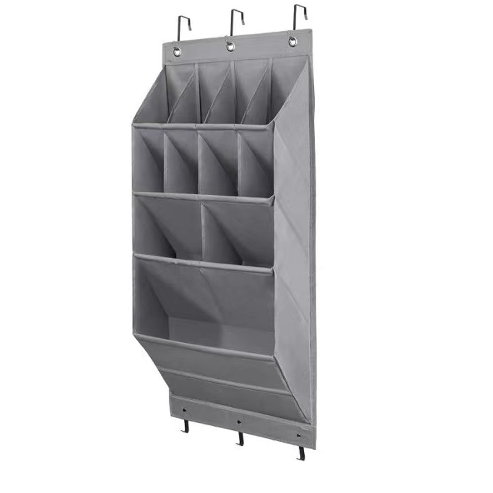 Scarpiera Porta,Porta Scarpe da Appendere,Scarpiera da Appendere alla Portas per Armadio,11 Ampie Tasche,3 Ganci Metallici,per Riporre Scarpes e Oggetti Domestici