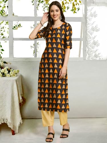 Image of Tee Projekt Straight Kurta & Pant for Women Ethnic Kurta Set for Women (Pack of 2)