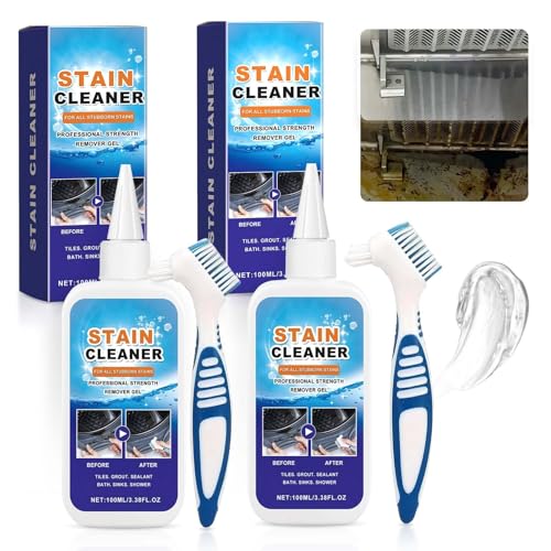 Gel Quitamanchas para El Hogar, Nuevo Limpiador de Juntas 2025, Limpiador de Lavadoras para Juntas, Azulejos, Refrigeradores Y Ventanas (2 Unidades)