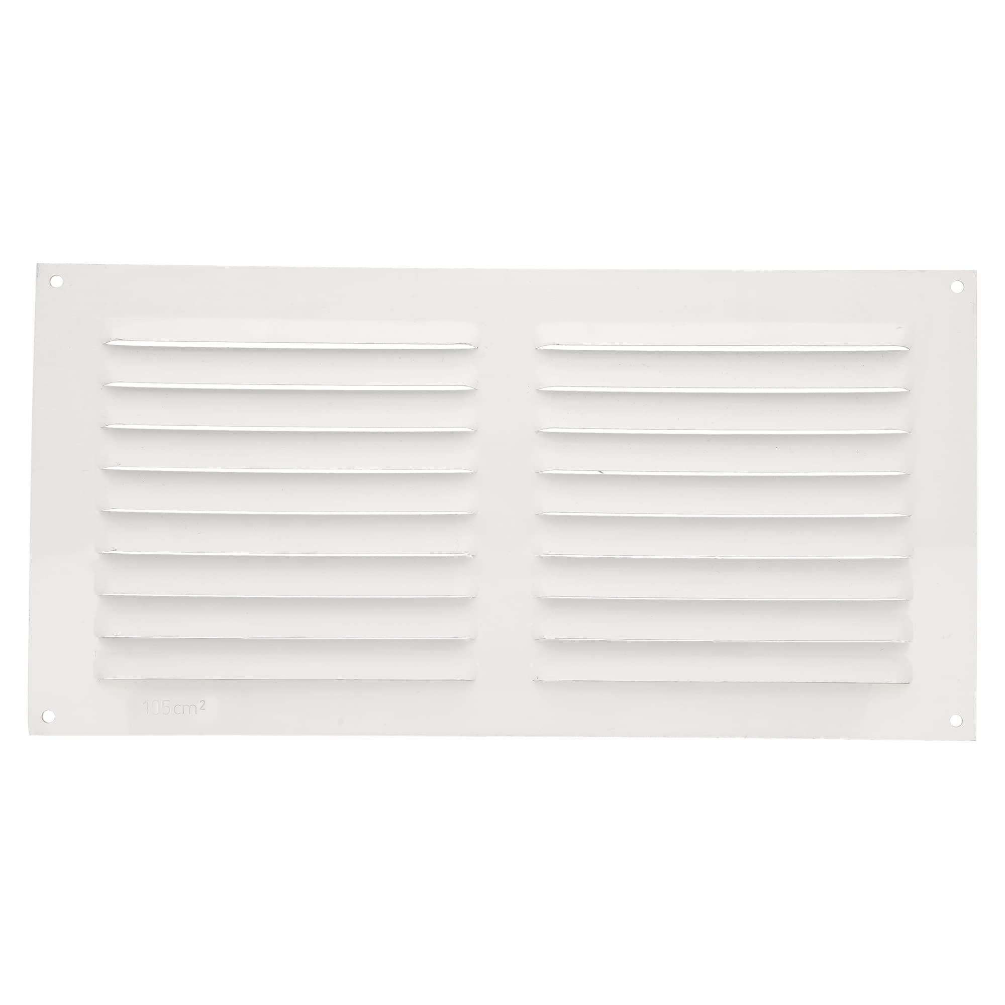 AmigRectangular Aluminium Ventilation Grille | Ventilation Grille for Air Outlets | Ideal for Kitchen and Bathroom Ceilings | Dimensions: 150 x 300 mm | Colour: White