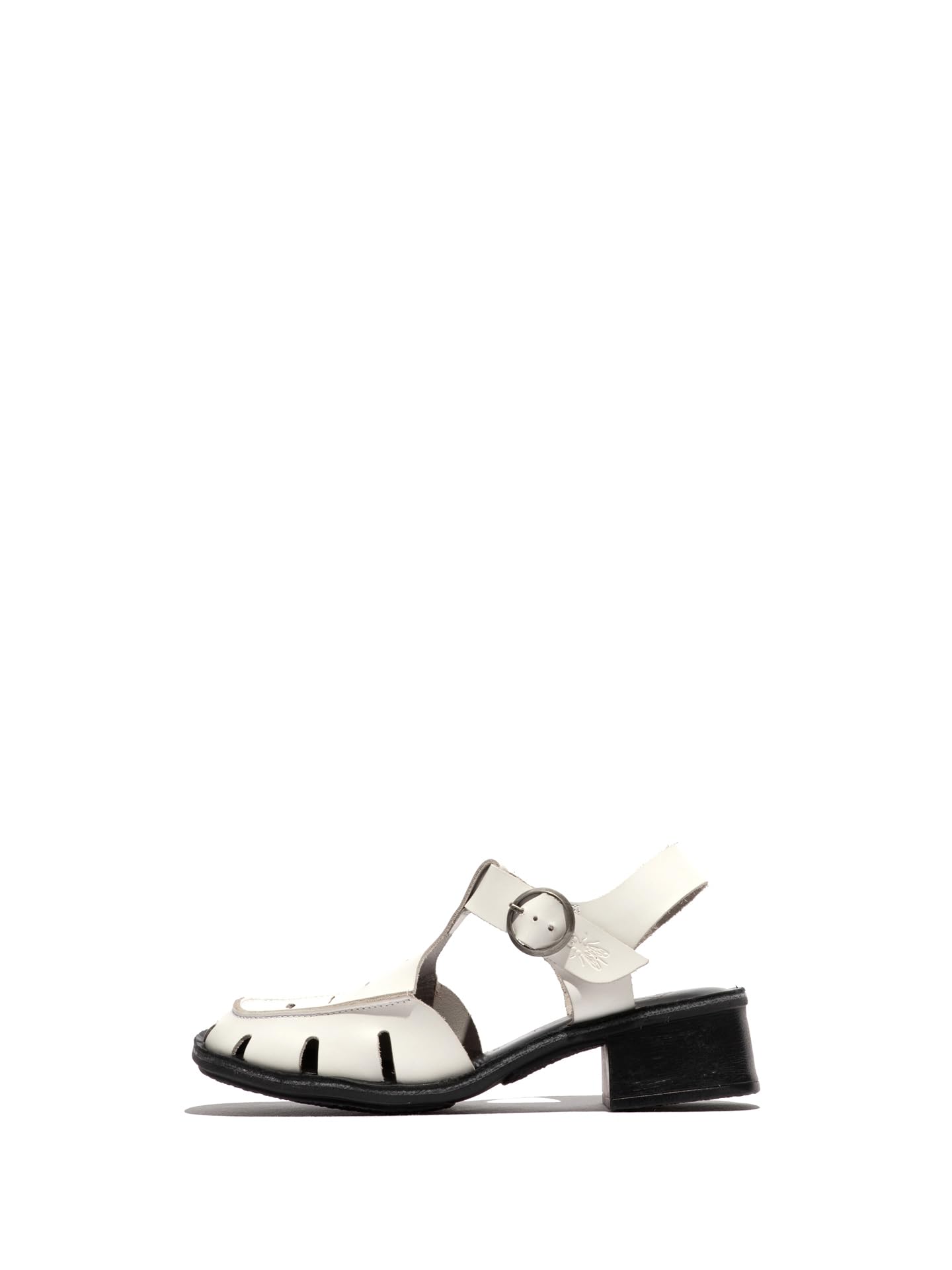 Fly London EFAI392FLY, Sandal Women's Fashion Shoes, WHITE/BLACK, 4