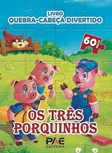 livro livro quebra cabeca divertido os tres porquinhos