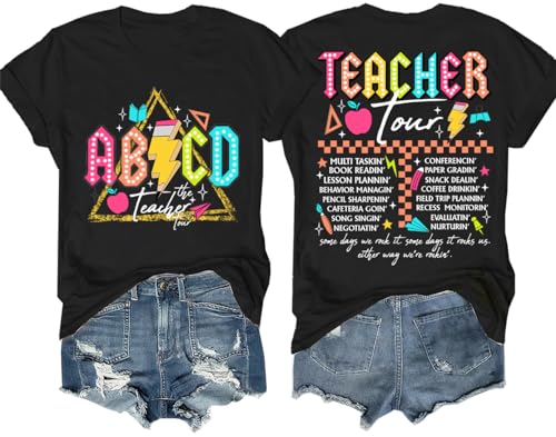 DarkJoy ABCD Teacher Tour T-Shirt, ABCD Teacher T-Shirt, Teacher Summer Tour T-Shirt, Unisex T-Shirt
