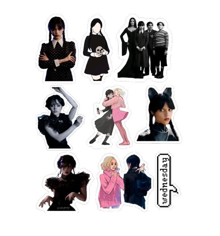 Wrap It Wednesday Theme Stickers Pack of 9 (2.5 x 2.5 inches) for Laptop, Skateboard, Luggage, Snowboard, Refrigerator, Toys, Car, Bikes, Phones, Guitar Multicolor (B0CLKNGL4M) Amazon Price History, Amazon Price Tracker