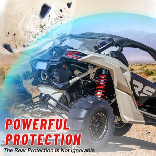 Image of StarknightMT X3 Rear Windshield Back Window Windscreen Compatible with 2017-2026 Can Am Maverick X3 & Max (Except for XMR Models) Heavy Duty Clear