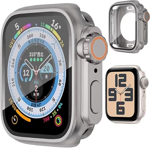 BOOLINN アップルウォッチ カバー 46mm 45mm 44mm 42mm 41mm 40mm 対応 360°防水 数秒でUltra一体型 アップルウォッチ保護ケース+防水ゴムリング+背面ケースの3 in 1デザイン 耐衝撃 高透過率 指紋防止 高感度 apple watch カバー Series 11/10/9/8/7/SE3/SE2/SE/6/5/4 (40mm,チタンゴールド)の商品画像（Amazon）