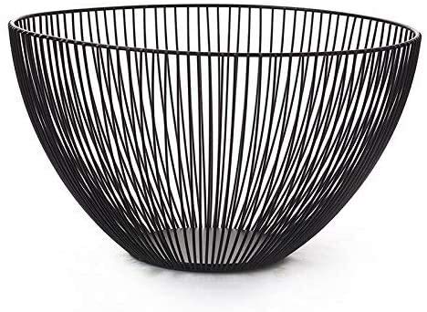 Craft Fruit Bowls Living Room Creative Home Minimalist Fruit Basket Basketball Storage Iron Fruit Bowl Storage Office Steel Basketball (Color : Steelas)