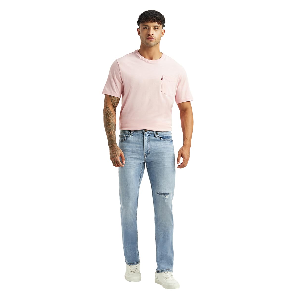levi's Men's 511 Light-Blue Slim Fit Mid Rise Jeans-picture-25