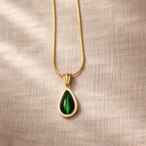 Image of RIDHVEE Anti-Tarnish Gold Plated Pendant Necklace for Women & Girls | Skin Friendly Lightweight Fashion Jewellery | Elegant Minimalist Chain Necklace & Gifting