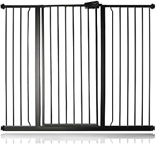 Bettacare Child and Pet Gate, 75cm - 83cm, Matt Black, Extra Tall Gate 104cm in Height, Pressure Fit Stair Gate, Baby Gate and suitable for Dog Gate or Pet Barrier, Easy Installation