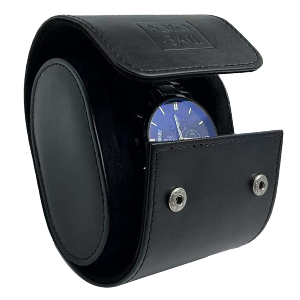 PoBoSall Watch Case for Men Women Leather Watch Roll Travel Case Watch Box Storage Organizer and Display Watch Accessories