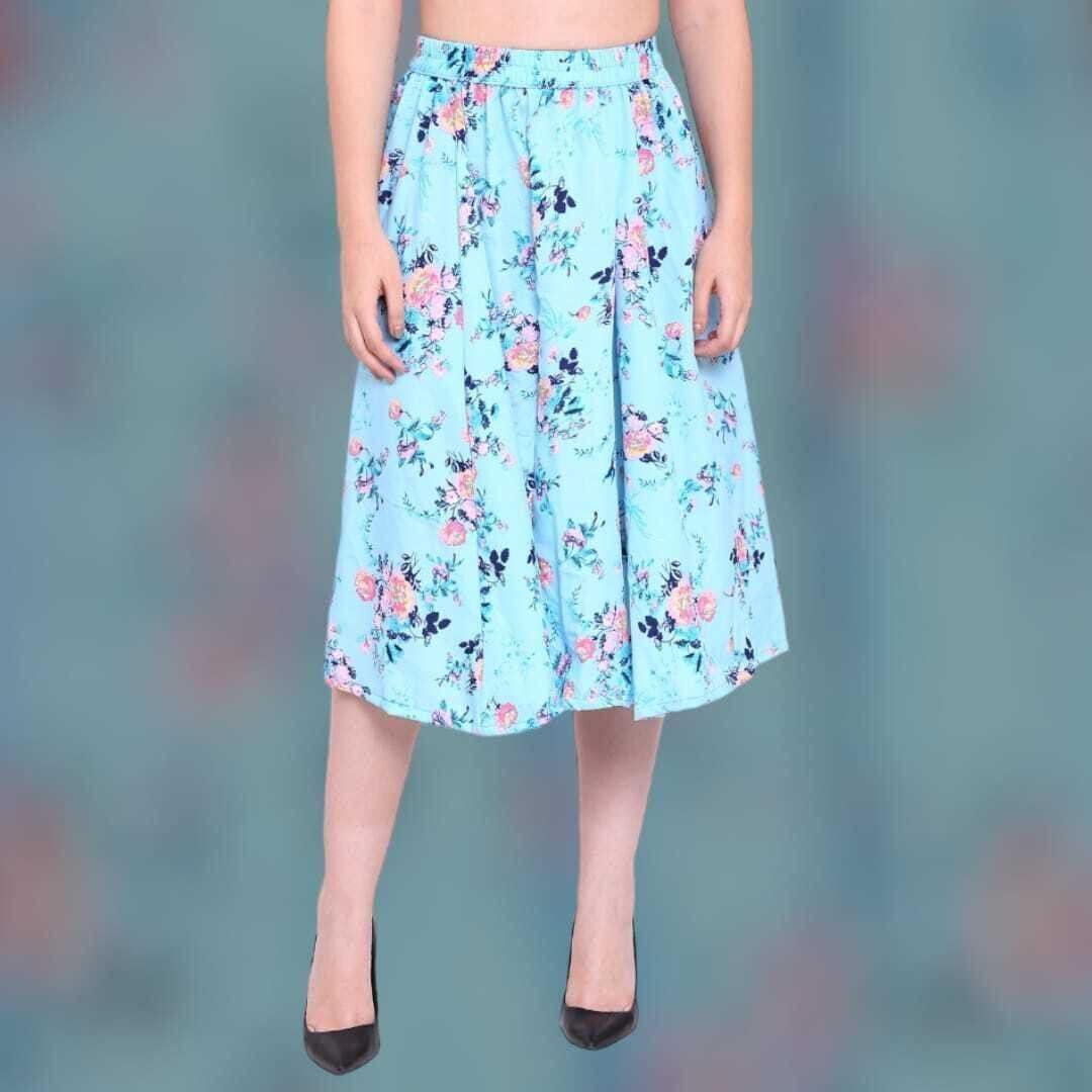 Beer and Kabeer Enterprises' Women’s Crepe Midi Length with Allover Paisley Printed Flared Elastic Waist Skirt_Flip_New_New_SKIRT-TP-BG-01-Parent-picture-56