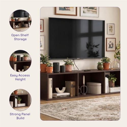 Image of Wakefit Silena Engineering Wood TV Unit - Wenge