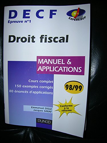 DECF 1 98/99 DROIT FISCAL MANUEL