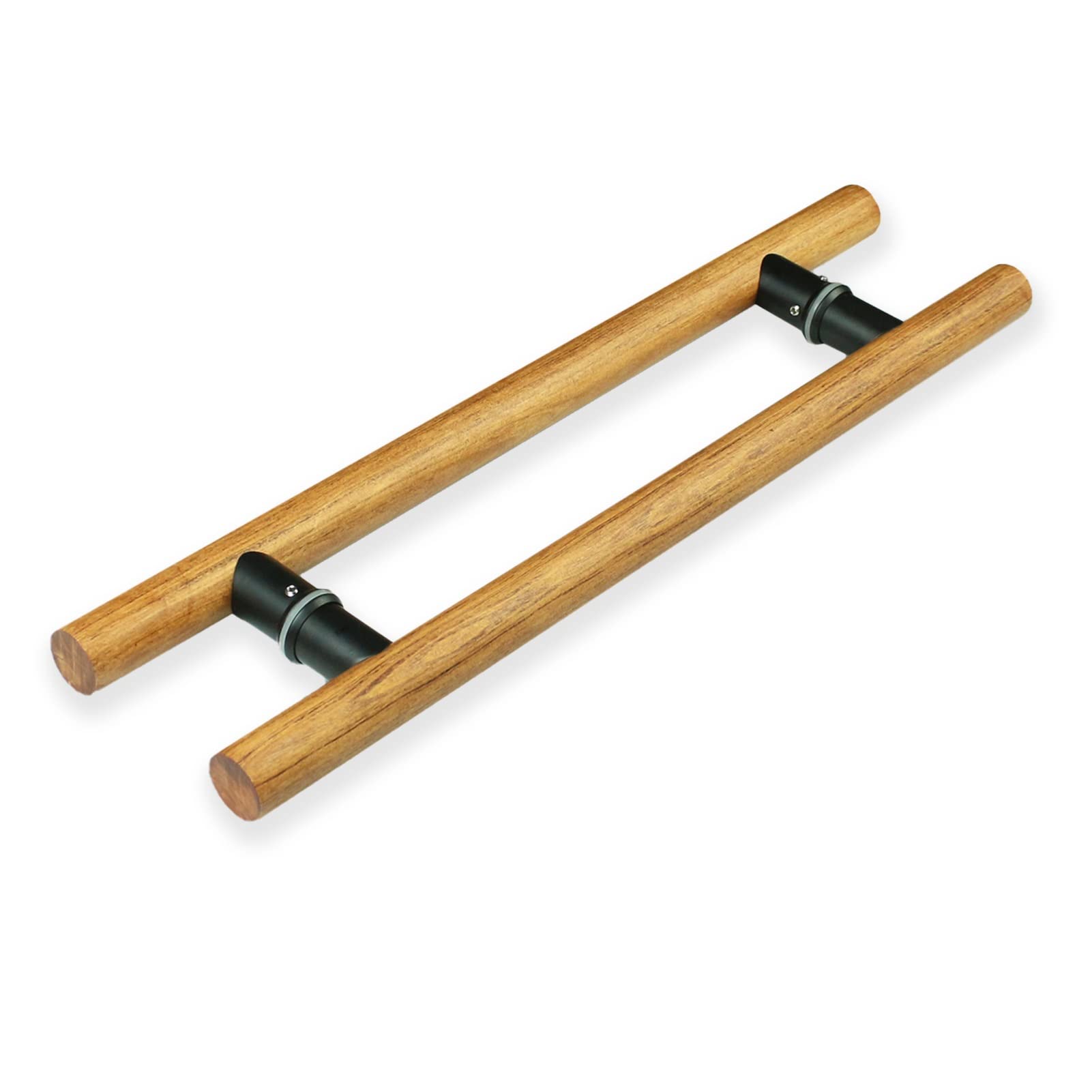MXXQRHF Modern Round Push Pull Barn Door Handles - Yellow Sliding Wooden Door Handle with Mounting Screws, 60cm (23.6") for Glass Barn Doors - Stylish & Durable