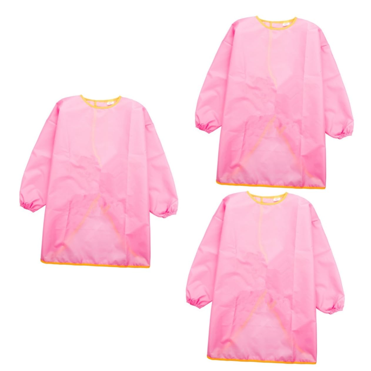 Toyvian 3piezas Delantal De Pintura Infantil Mangas Largas Para Rosa Talla Para