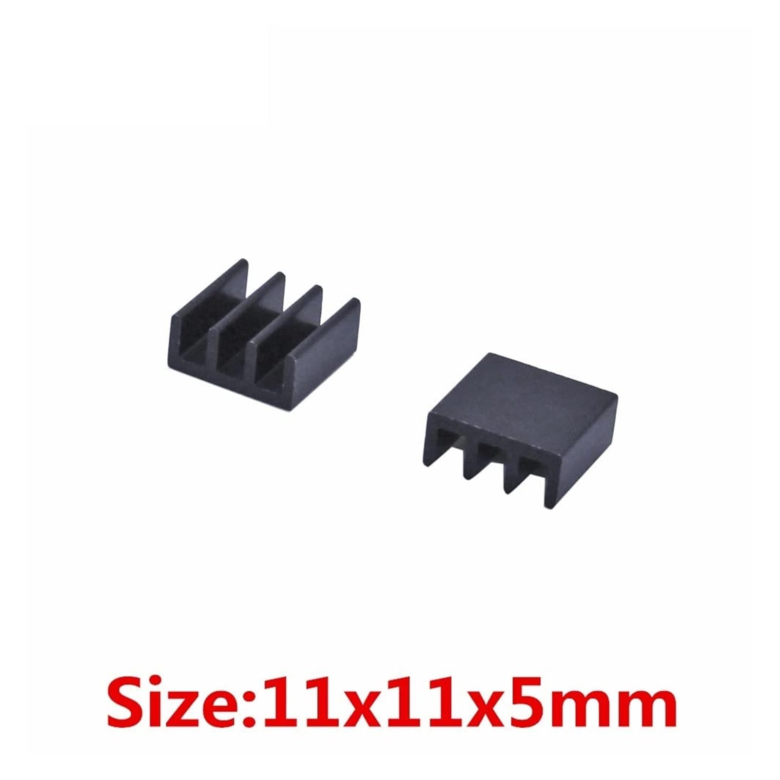 Używany w chłodnicach z chipem DIY Radiator 50 sztuk/partia 11x11x5mm Radiator aluminiowy wytłaczany Radiator chłodnicy do elektronicznego układu scalonego RAM Cooler Chłodzenie