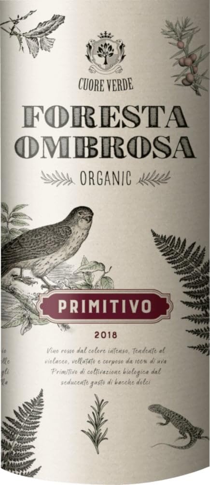 Foresta Ombrosa Puglia IGT Cuore Verde Rotwein 9 x 0,75l VINELLO - 9 x Weinpaket inkl. kostenlosem VINELLO.weinausgießer