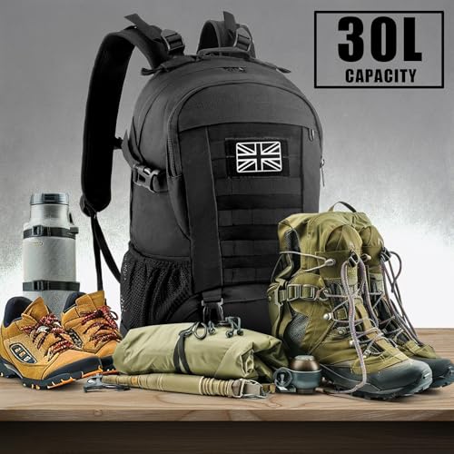 Jueachy Military Tactical Backpack 30/35/40L Army Assult Camouflage Hunting Rucksack Molle 3 Day Large Rucking Backpack for Outdoor Sports Trekking Hiking Travel Camping - Image 6
