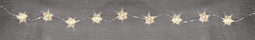 Stylish Warm White Battery-Operated LED Fairy String Lights (5.87') - Easy-to-Use Light & Energy-Efficient LED Light - Unique & Stylish Decor - Perfect for Celebrations, Parties & Home Decor, Star
