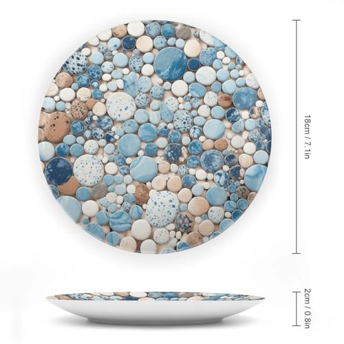 Plato decorativo estilo chino de porcelana bone china 7 pulgadas miniatura 2