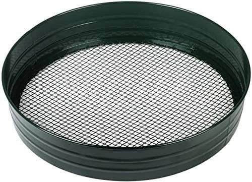 Unibos | Metal Riddle/Sieve Mesh Garden Sieve 3 in 1 Metal Soil Sieve with Interchangeable Mesh Sizes 3/6/12mm Garden Riddle Perfect Gardening Tool for Sifting Soil (10mm Hole)