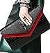 Crocodile Print Clutch Purse, Shoulder Bag, (L) 10 (W) 1.5 (H) 5.9 Red Combo