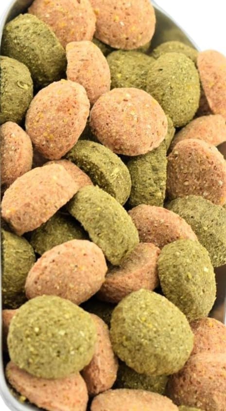 Leckerlies, Pferdeleckerlies Kräuter und Karotten in Einer 2500g-Eimer, 2 Sorten Leckerlies für Pferde, Ponys, Belohnungsfutter in der Geschmacksrichtung Karotte und Kräuter,