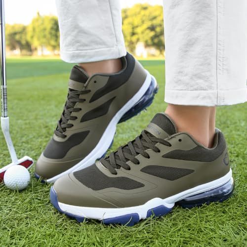 Image of THESTRON New Men Golf Shoes 8 Spikes Professional Outdoor Golf Sport Sneaker for Men