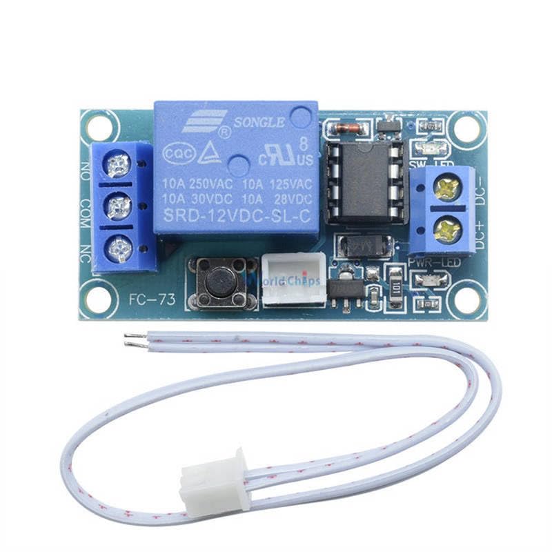 1-Channel 12V Latching Relay Module With Wireless Remote Control 1-Channel 12V Latching Relay Module With Wireless Remote Control