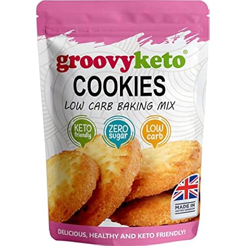 Groovy Keto Sugar Free Cookie Mix | Low Carb | Keto Friendly | Only 1.5g Net Carbs Per cookie | Keto Baking Mix, Diabetic Friendly - 255g Pouch Cover