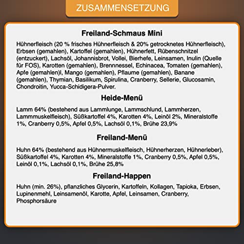 Bellfor Bolonka Futter Set, ohne Getreide, glutenfrei, Ohne synthetische Farb-, Aroma- und Konservierungsstoffe 3,5 kg