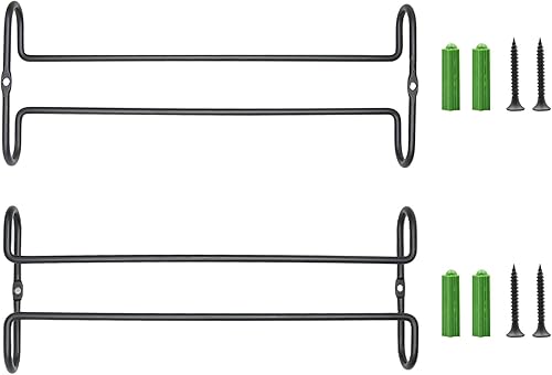 Estante para copas de vino de 10 pulgadas debajo del gabinete, estante para almacenamiento de copas colgantes, organizador de vasos con secado