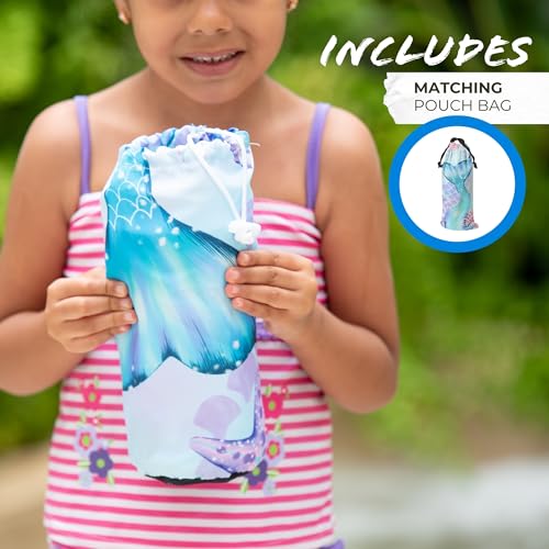 Pris+Sand MERMAID - AQUA Kids Beach Towel 30X60 Mermaid Pool Towels For Girls. Microfiber thumb #2