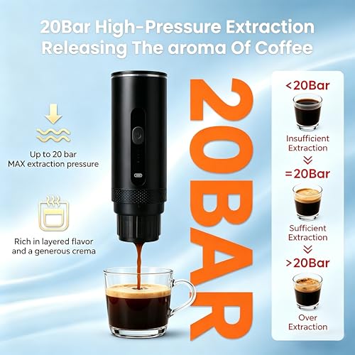 Safashy Portable Coffee Maker, Portable Espresso Maker, Self-Heating USB-C - image 6