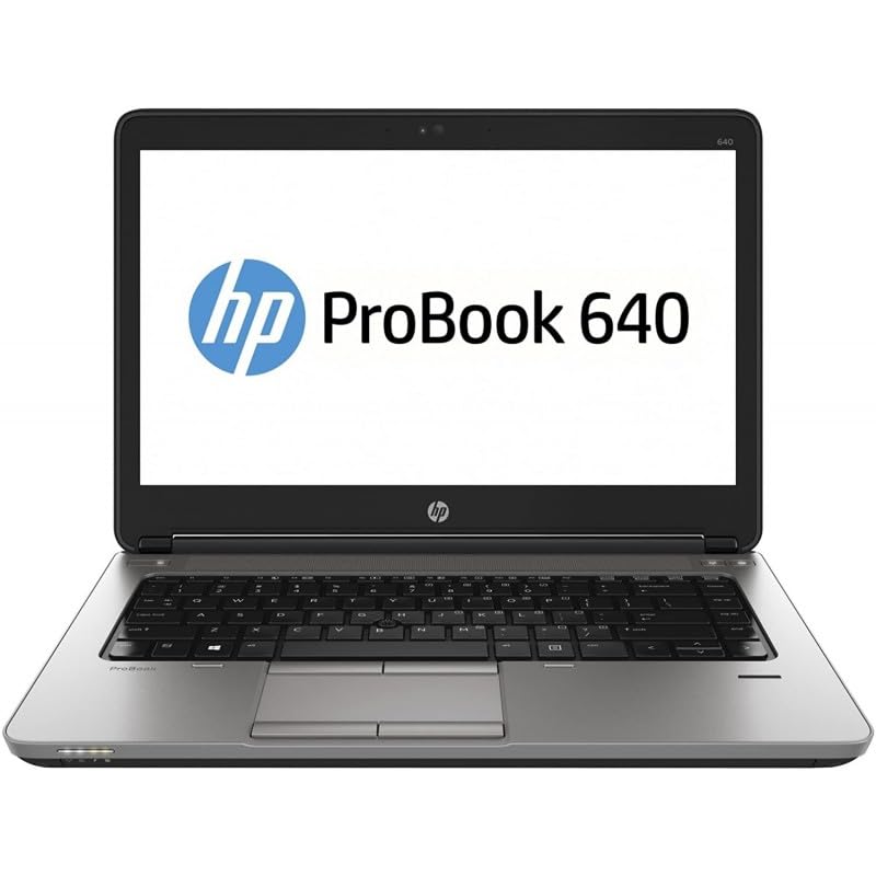 Générique 14" Laptop H-P PROBOOK 640 G1 | i3-4000M | RAM 8 GB | SSD 240 GB, kamera internetowa, USB 3.0 | VGA Display Port | Windows 10 Pro (odnowiony)