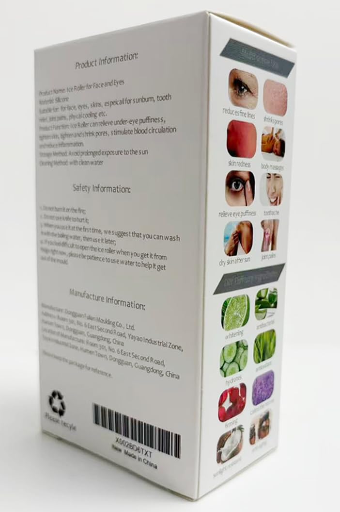 KEEPAQ Ice Roller, Ice Roller for Face and Eyes, Reusable Silicone Ice Face Roller and Gua Sha Massage Tool set to Relieve Puffiness, Refine Pores, Firming, Lifting, Hydration, Cooling and Pain Relief