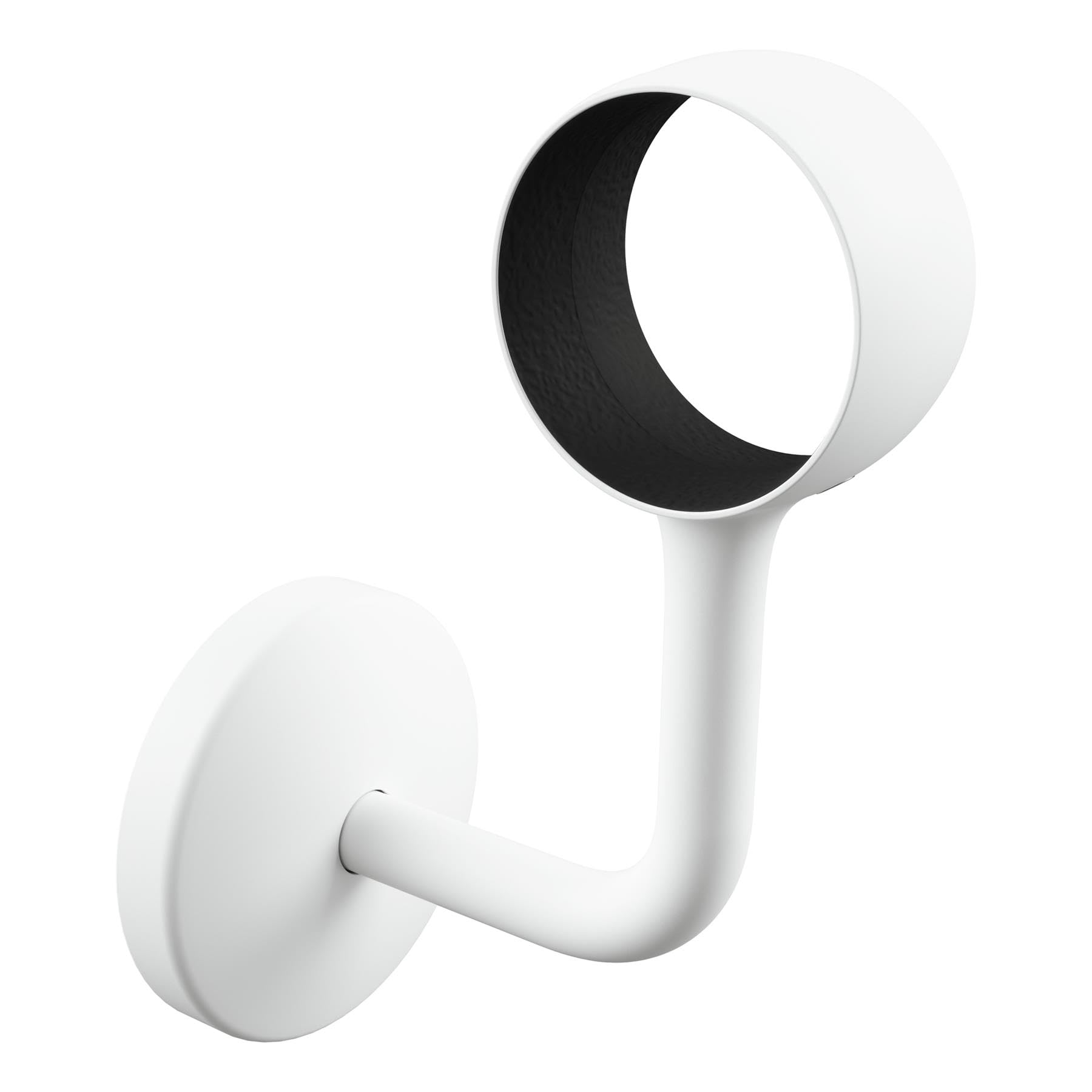 Rothley Matt White Stair Handrail Wall Bracket - 40mm Diameter