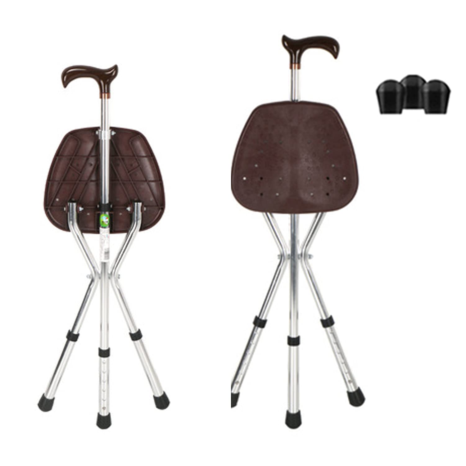 Bastoni Pieghevoli Con Sedile Sedile In Canna Pieghevole 150 Kg Bastone Da Passeggio Sedile In Canna Regolabile In Altezza Bastone Da Passeggio In Alluminio Spesso E Resistente, Alto, Unisex Per Anzi