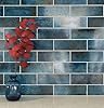 4x12 Earthy Brown Cobalt Blue Glossy Ceramic Subway Wall Tile – Kitchen Backsplash, Bathroom & Accent Wall Use – Made in Spain (Box of 11 sq.ft / 34 Pieces) #4