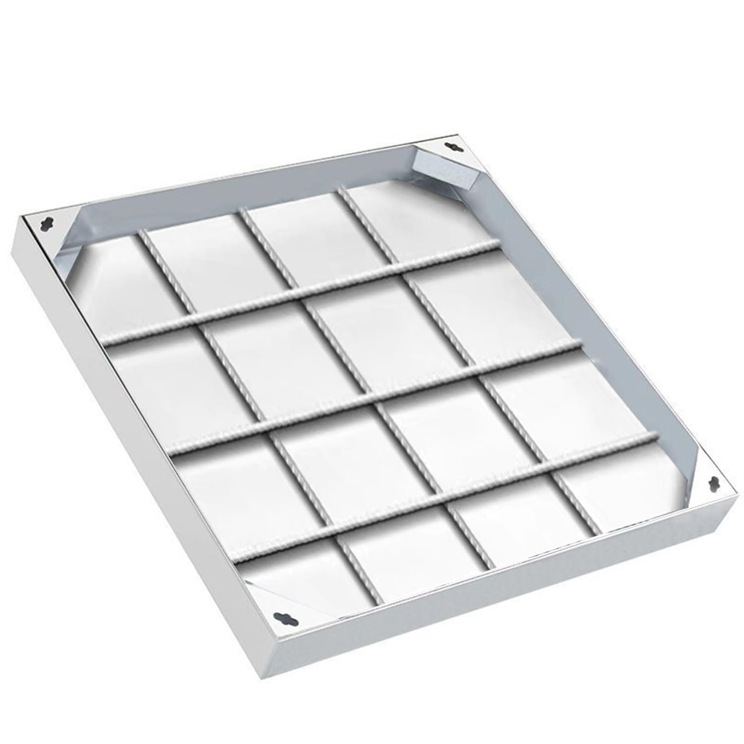 Niewidoczna pokrywa włazu z mocowaniem F, inless Steel Inspect Hatch for Septic Tan & Draina, rozmiary 30 x 30 do 90 x 90 cm, konstrukcja Sk, Heavy Du Access Soluts